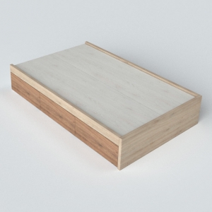 Giường ngủ, Melamine - 1268x2034x370