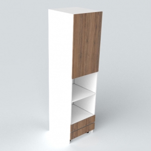 Tủ bếp đứng 2 lò, Melamine